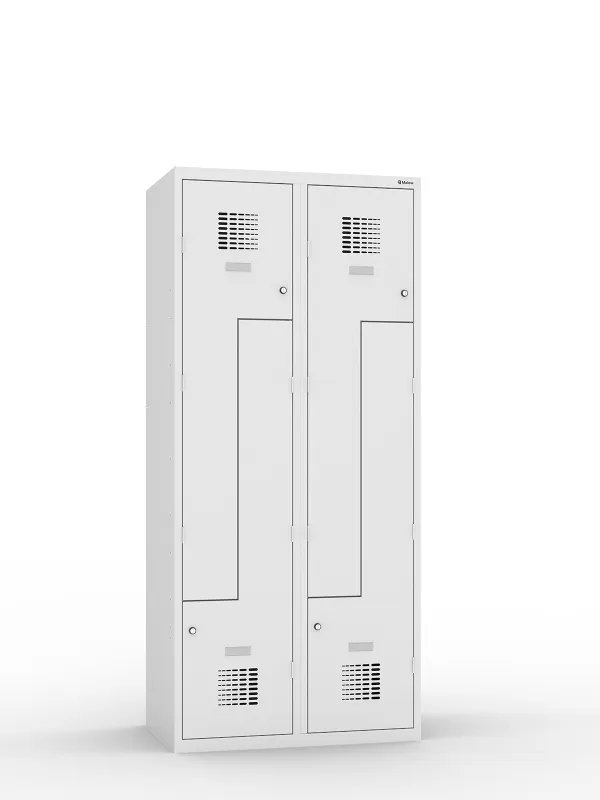 Szafa socjalna ubraniowa Sul 42W ST MALOW, 1800x800x500 mm, typ L, dwukomorowa