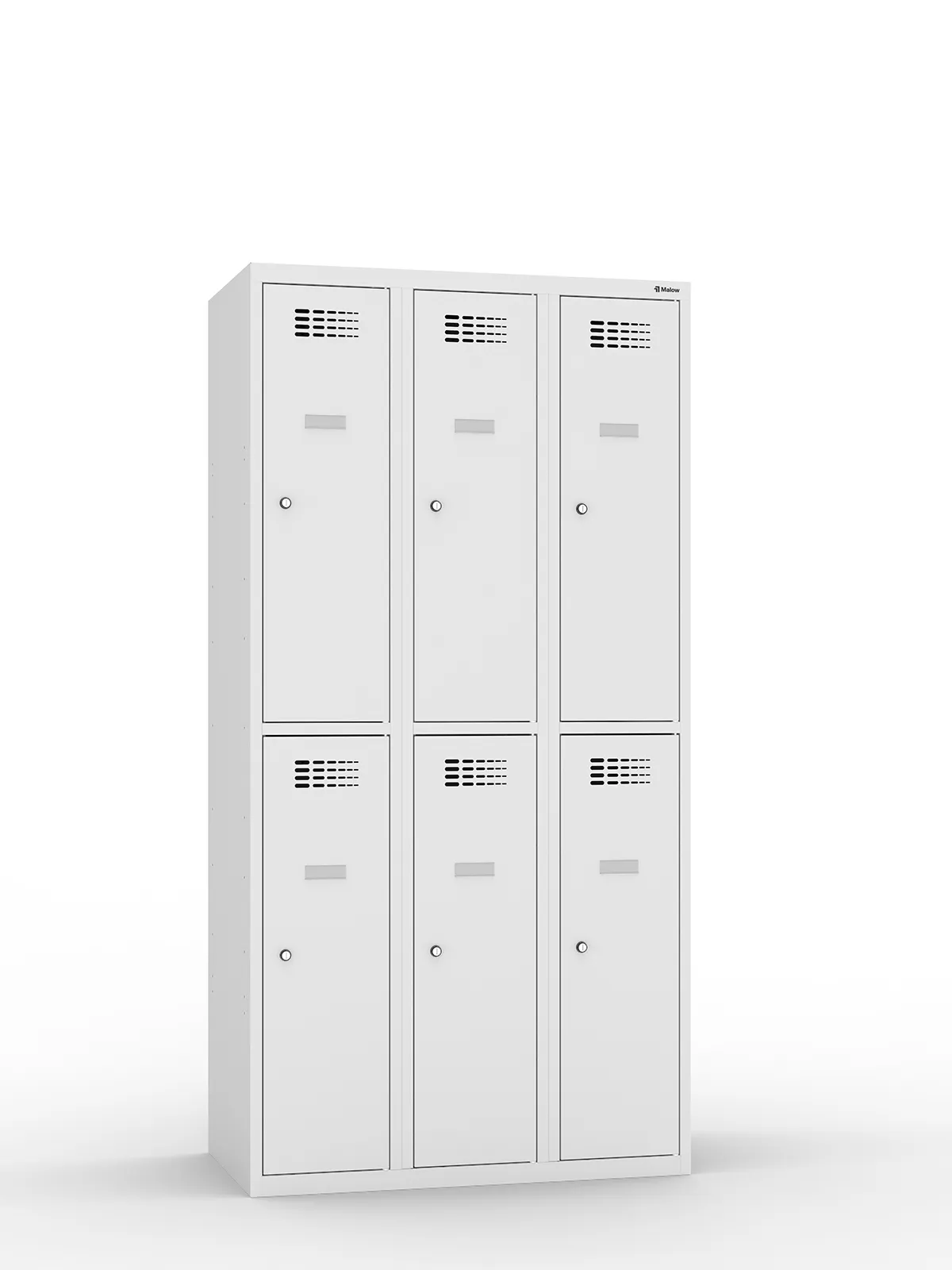 Szafka socjalna skrytkowa Sus 332W ST MALOW, 1800x900x500 mm, 6-skrytkowa