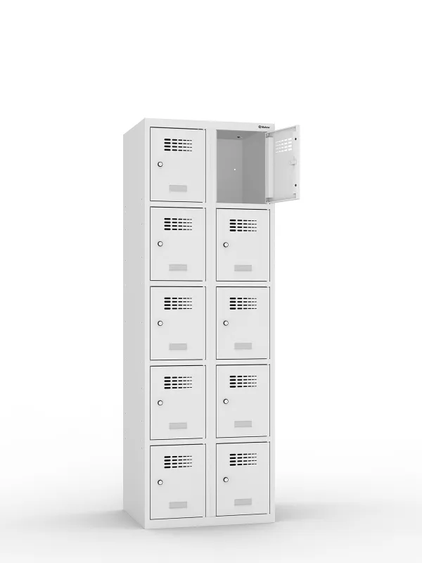Szafka socjalna skrytkowa Sus 325W ST MALOW, 1800x600x500 mm, 10-skrytkowa
